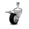 Service Caster 3 Inch Black Polyurethane Swivel 12mm Stem Caster with Total Lock Brake SCC SCC-TSTTL20S314-PPUB-BLK-M1215 - alternate 1